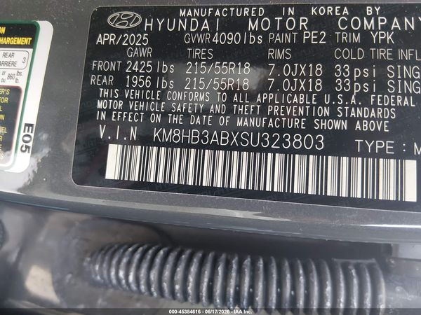 2025 HYUNDAI KONA SEL