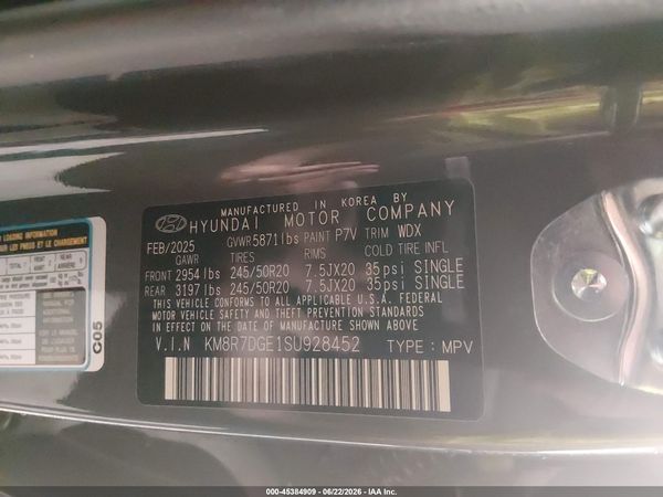 2025 HYUNDAI PALISADE CALLIGRAPHY