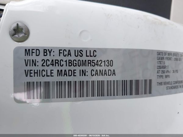 2021 CHRYSLER PACIFICA TOURING L