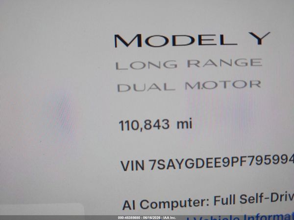 2023 TESLA MODEL Y