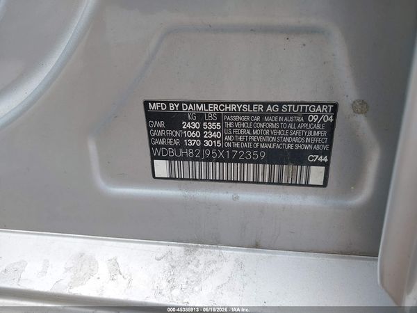 2005 MERCEDES-BENZ E 320 E320 4-Matic