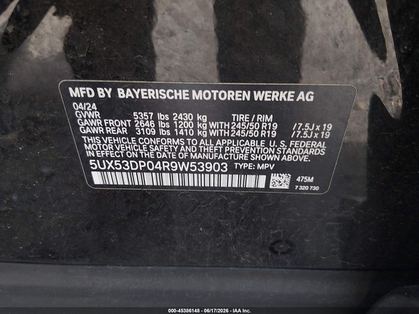 2024 BMW X3 XDRIVE30I