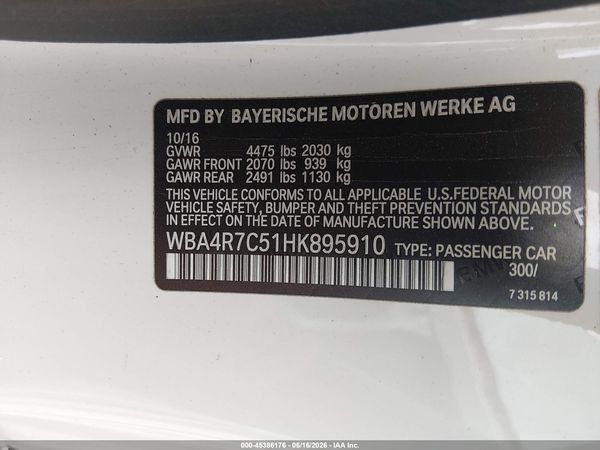 2017 BMW 430I
