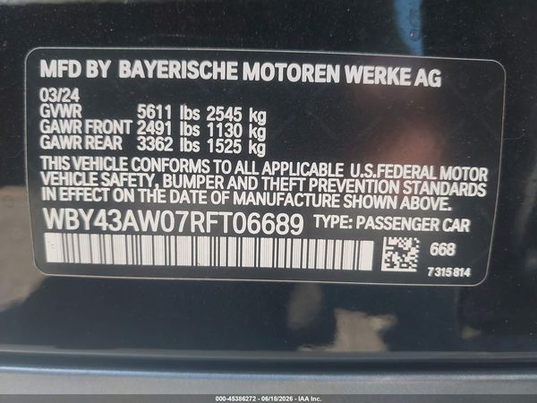 2024 BMW I4 GRAN COUPE EDRIVE35