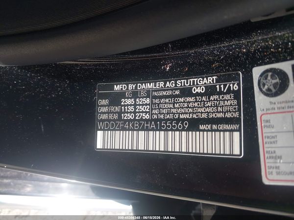 2017 MERCEDES-BENZ E 300 E300-4M
