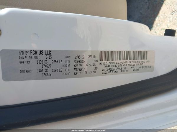 2015 DODGE GRAND CARAVAN SXT