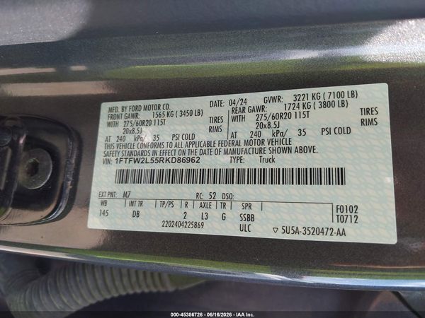 2024 FORD F-150 STX