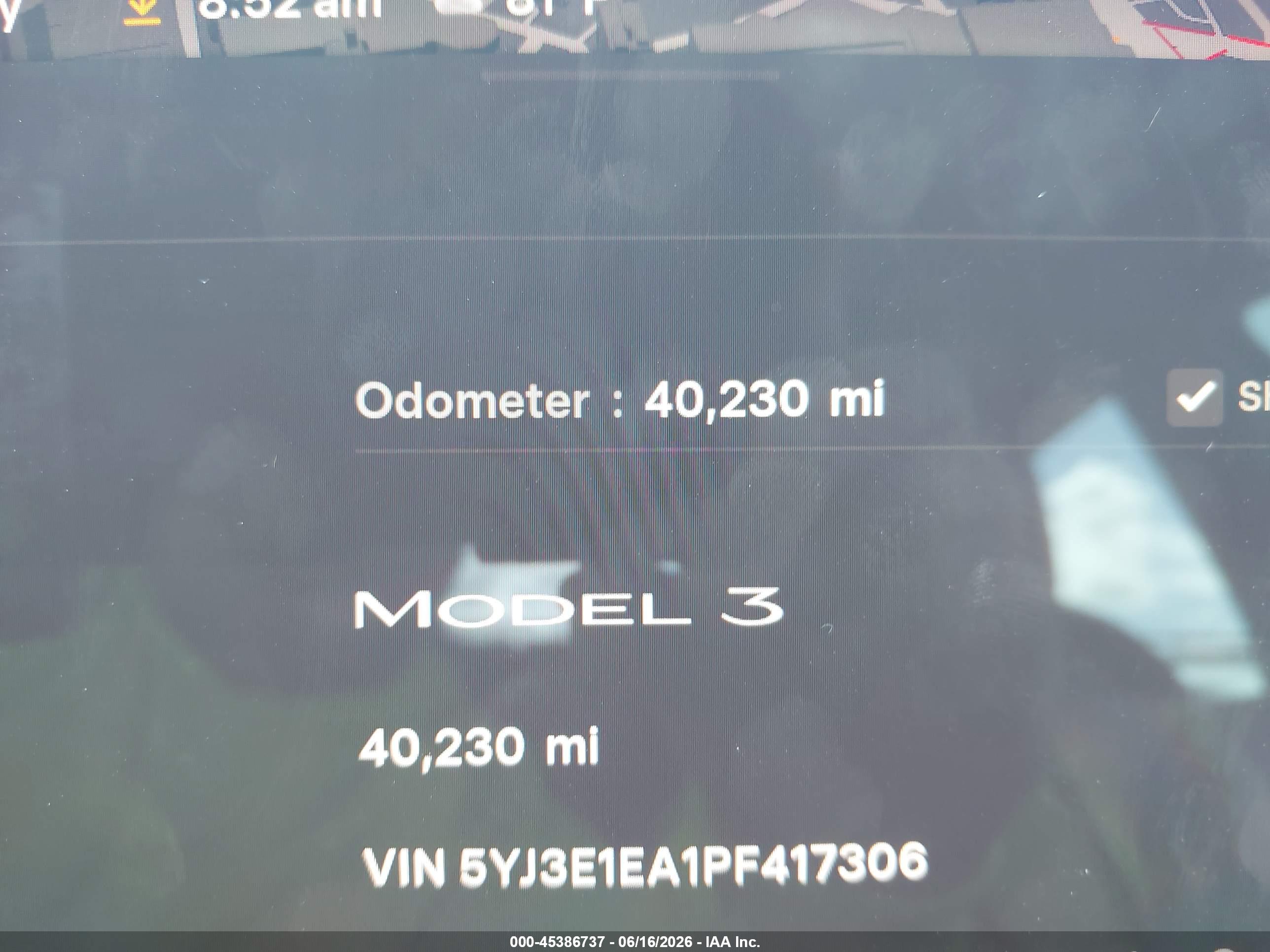 2023 TESLA MODEL 3 REAR-WHEEL DRIVE