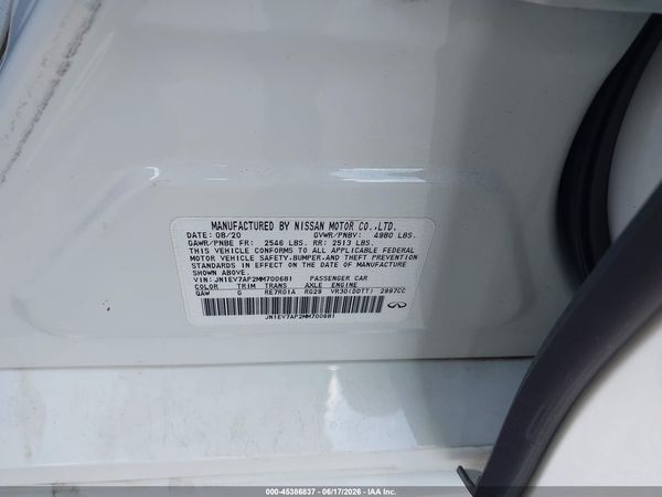 2021 INFINITI Q50 PURE