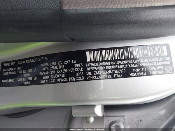 2018 ALFA ROMEO STELVIO AWD