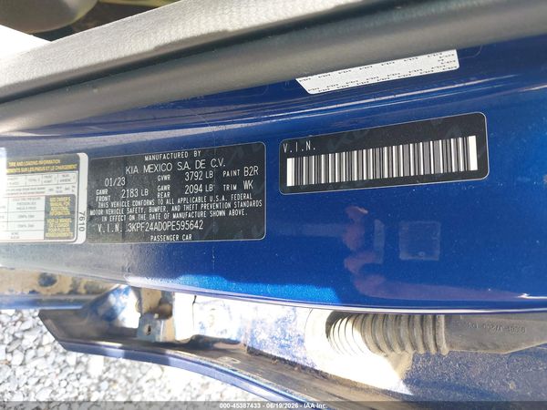 2023 KIA FORTE LXS