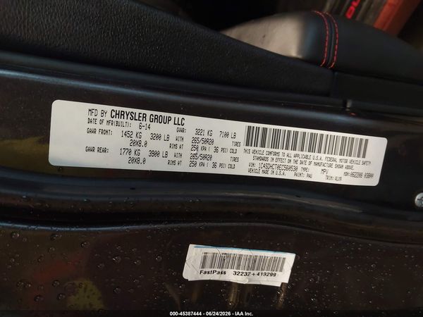2014 DODGE DURANGO R/T