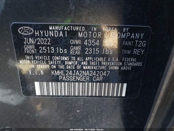 2022 HYUNDAI SONATA SE