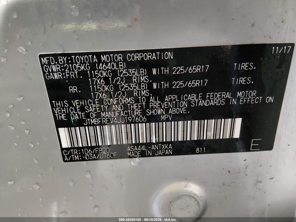 2018 TOYOTA RAV4 LE