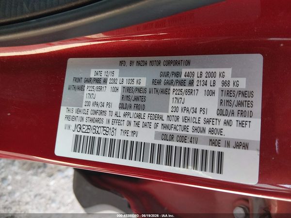 2016 MAZDA CX-5 SPORT