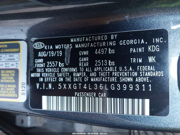 2020 KIA OPTIMA LX