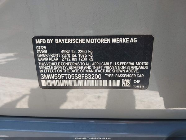 2025 BMW M340I