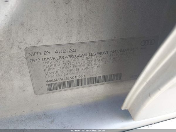 2014 AUDI A4 2.0T PREMIUM