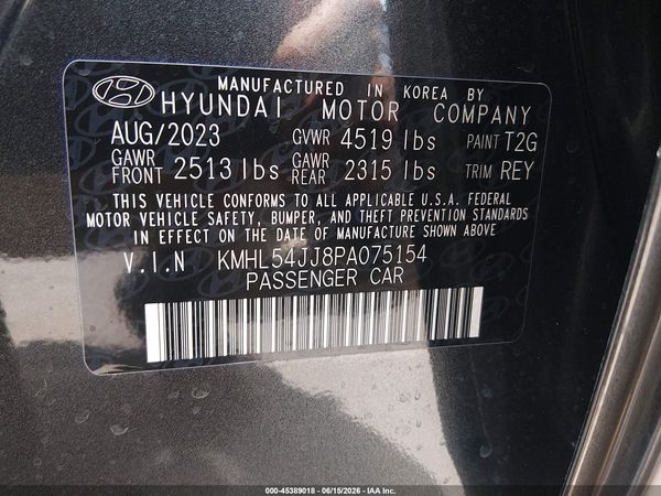 2023 HYUNDAI SONATA HYBRID LIMITED