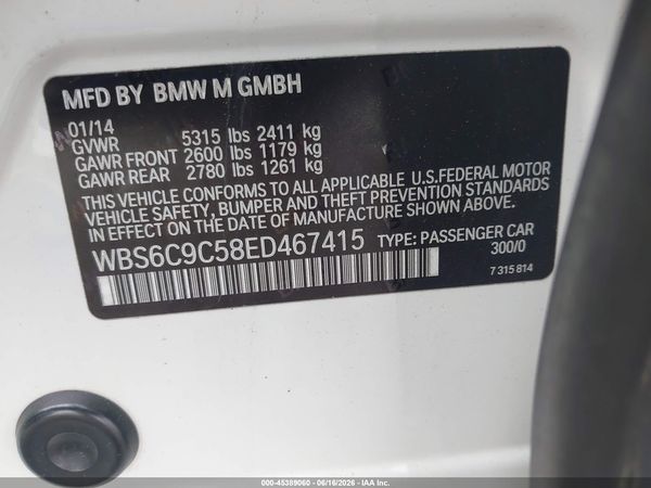2014 BMW M6 GRAN COUPE GC