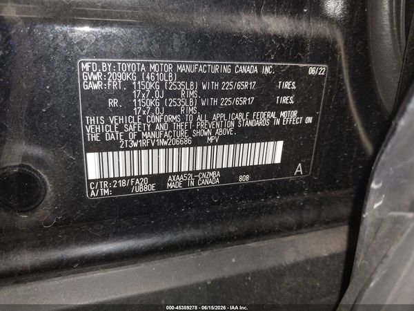 2022 TOYOTA RAV4 XLE