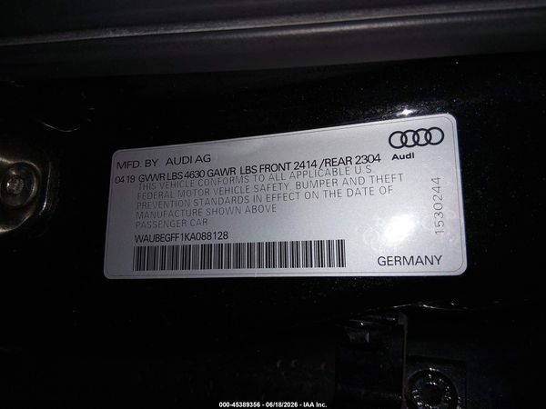 2019 AUDI A3 45 PREMIUM