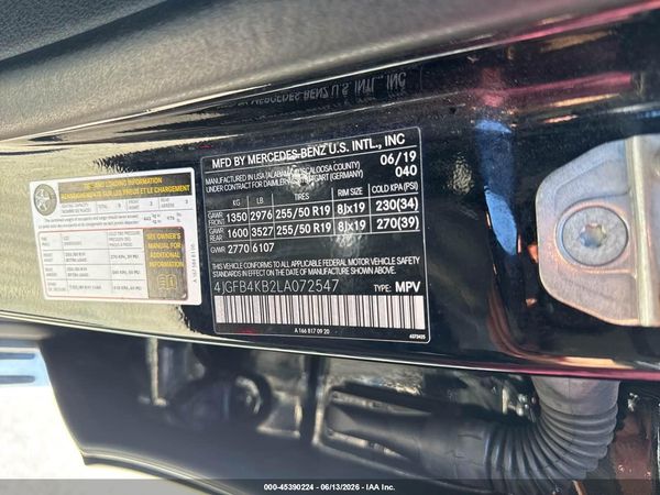 2020 MERCEDES-BENZ GLE 350 4MATIC