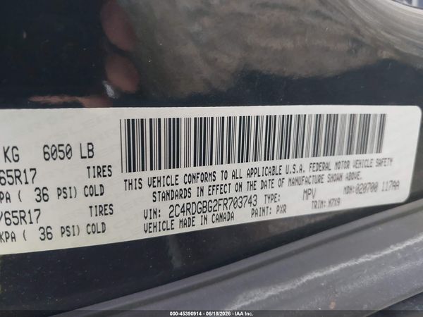 2015 DODGE GRAND CARAVAN SE PLUS
