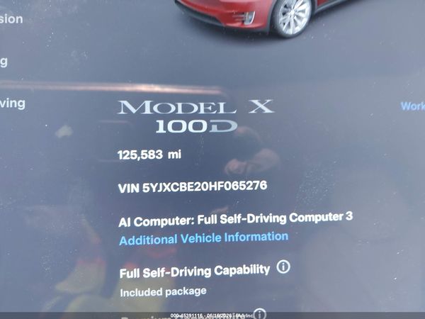 2017 TESLA MODEL X