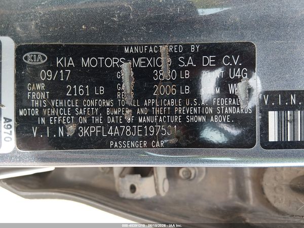 2018 KIA FORTE S