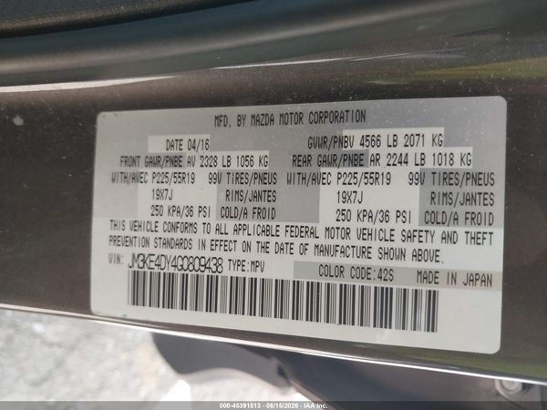 2016 MAZDA CX-5 GRAND TOURING