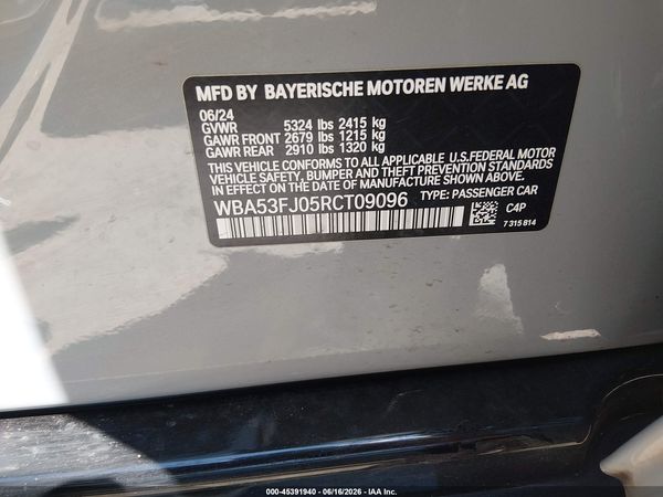 2024 BMW 530I XDRIVE