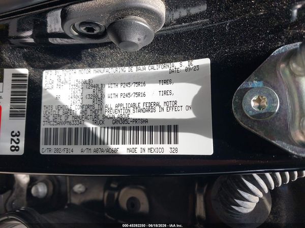 2023 TOYOTA TACOMA SR V6