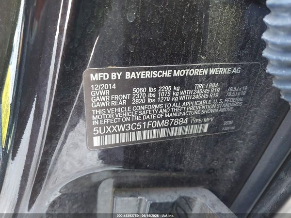 2015 BMW X4 XDRIVE28I