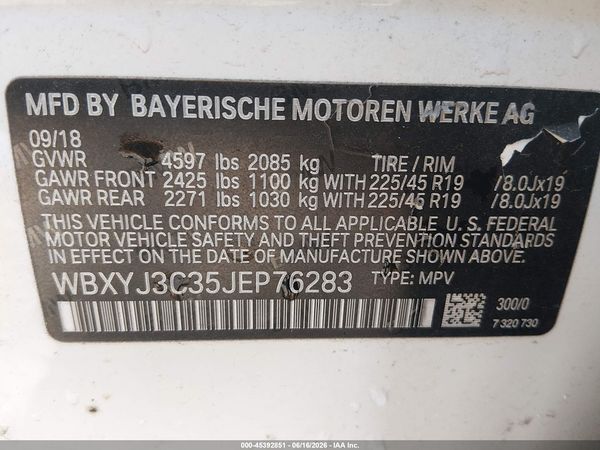 2018 BMW X2 SDRIVE28I