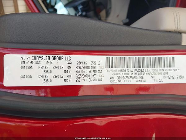2014 DODGE DURANGO LIMITED
