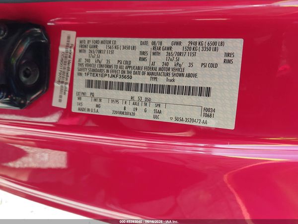 2018 FORD F-150 XLT