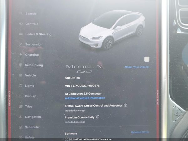 2018 TESLA MODEL X 100D/75D/P100D
