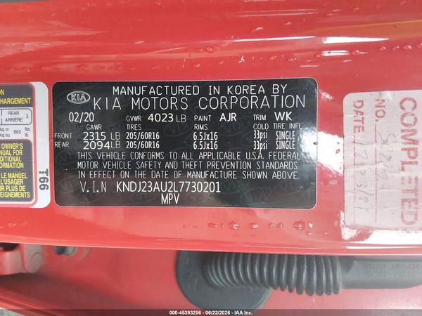 2020 KIA SOUL LX