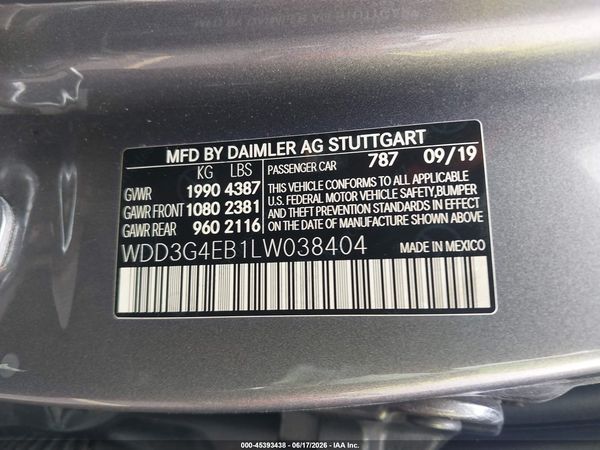 2020 MERCEDES-BENZ A 220 A220