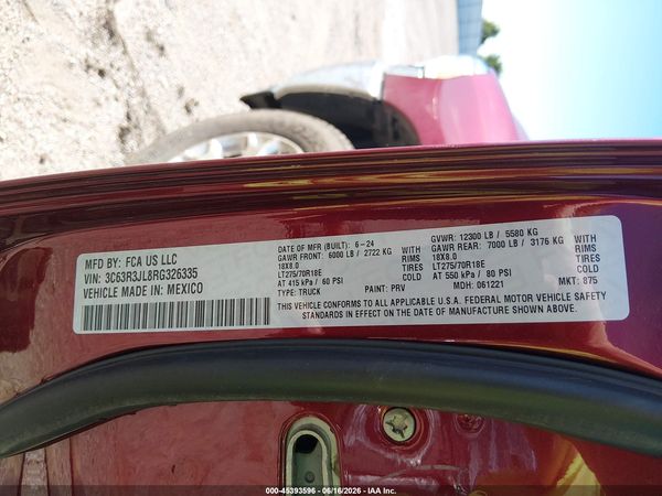 2024 RAM 3500 LARAMIE  4X4 8' BOX