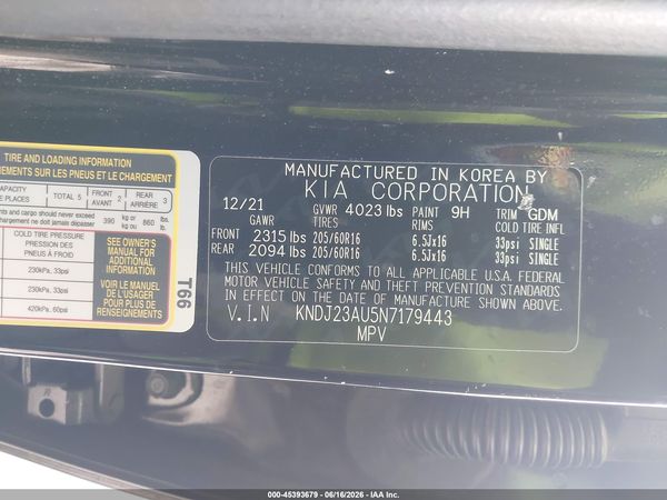 2022 KIA SOUL LX