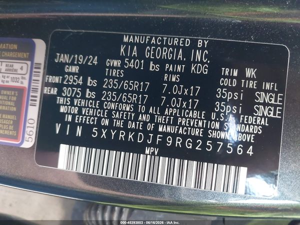 2024 KIA SORENTO