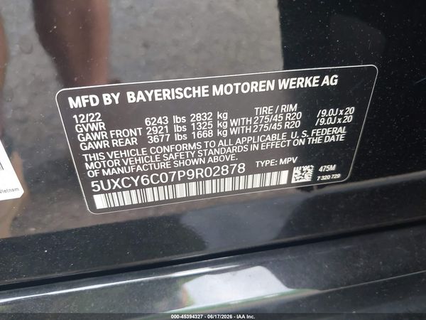 2023 BMW X6 XDRIVE40I