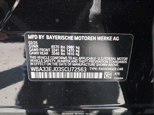 2025 BMW 760I XDRIVE