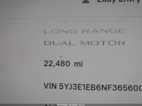 2022 TESLA MODEL 3