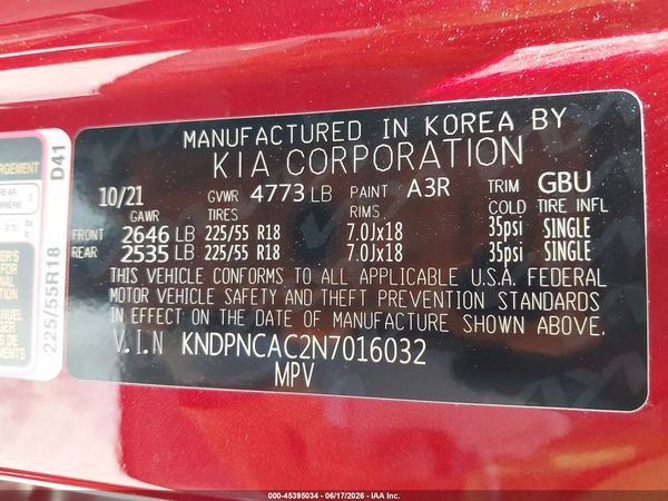 2022 KIA SPORTAGE EX