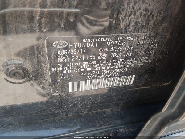 2017 HYUNDAI IONIQ HYBRID SEL
