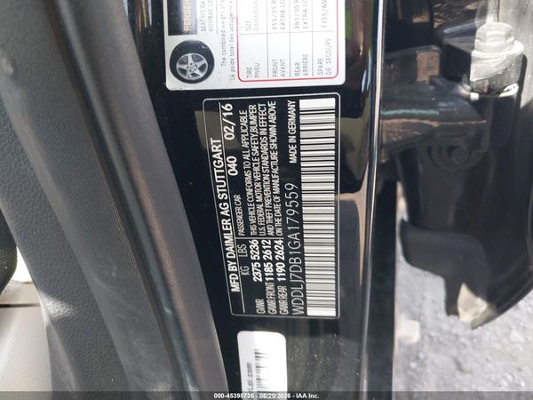 2016 MERCEDES-BENZ CLS 550 CLS550