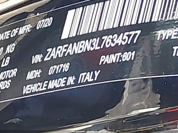 2020 ALFA ROMEO GIULIA TI SPORT AWD